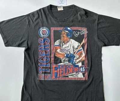 Vintage 1991 Cecil Fielder Detroit Tigers MLB Shirt Unisex  AN59166 - Image 1 of 2