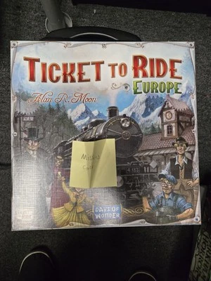 Ticket To Ride Europe Board Game - Days Of Wonder -OPENED-see Discription  - Image 1 of 2