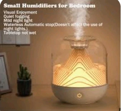 Humidificador Creativo Micrones Escala Atomización 700ml Luz Cálida Paisaje Foto 1 de 4
