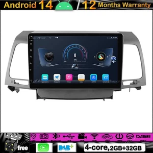9"Android 14 Autoradio GPS SAT Navi Stereo DAB Carplay For KIA Opirus 2007-2008 - Picture 1 of 12