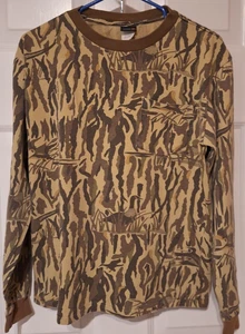 Vintage Rattlers Brand Ducks Unlimited Pocket Long Sleeve Tee Sz M Made in USA - Picture 1 of 9