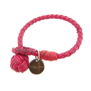 Pulsera BOTTEGA VENETA Marca Accesorios Outlet Artículo Verano Rojo Plata Con Tronco - Imagen 1 de 4
