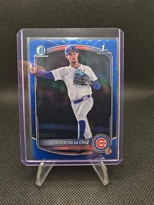 2025 Bowman Chrome 1st Wilfri De La Cruz PROSPECTS Blue Reptilian/ 150 CHI CUBS - Picture 1 of 2