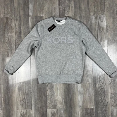 Michael Kors Crew Neck Logo Sweatshirt In Grey - Image 1 of 4