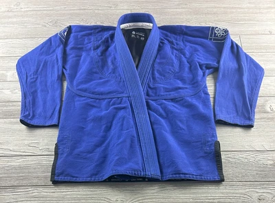 Tribu de Guerra Clase Mundial Jiu Jitsu Gi Chaqueta Top Camisa Para Hombres W2 Tejido Perla Azul Foto 1 de 4