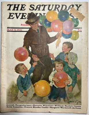 SATURDAY EVENING POST - May 9 1931 - Pyle / Russian Revolution by LEON TROTSKY - Image 1 of 4