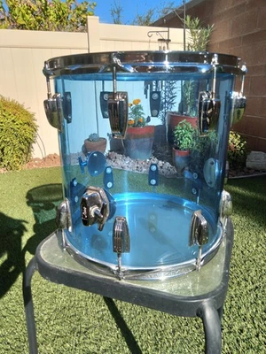 Ludwig Blue Vistalite 14x14 Floor Tom RCI Foto 1 de 4