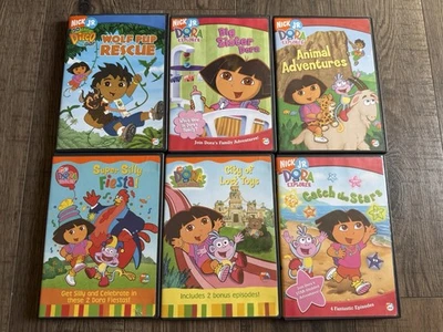 Lot Of 10 DVD Dora The Explorer Nick Jr NickElodeon & Go Diego Go - Image 1 of 4