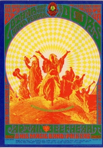 DOORS - CAPTAIN BEEFHEART - LOTHAR Postcard Denver Concert 1967 Schnepf FD-84 - Picture 1 of 2