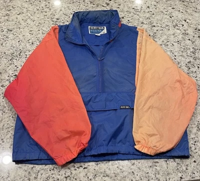 Chaqueta cortavientos vintage Pacific Trail grande multicolor vintage Foto 1 de 4