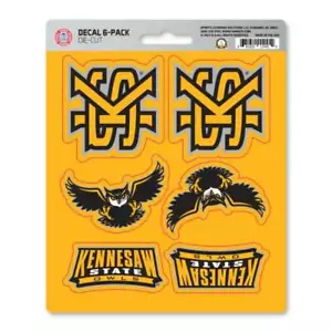 Kennesaw State University Owls - Set Of 6 Sticker Sheet - Picture 1 of 1