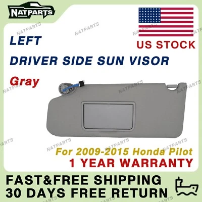 Left Driver Side Sun Visor w/ Light for Honda Pilot 2009-2015 83280SZAA01ZA - Image 1 of 4