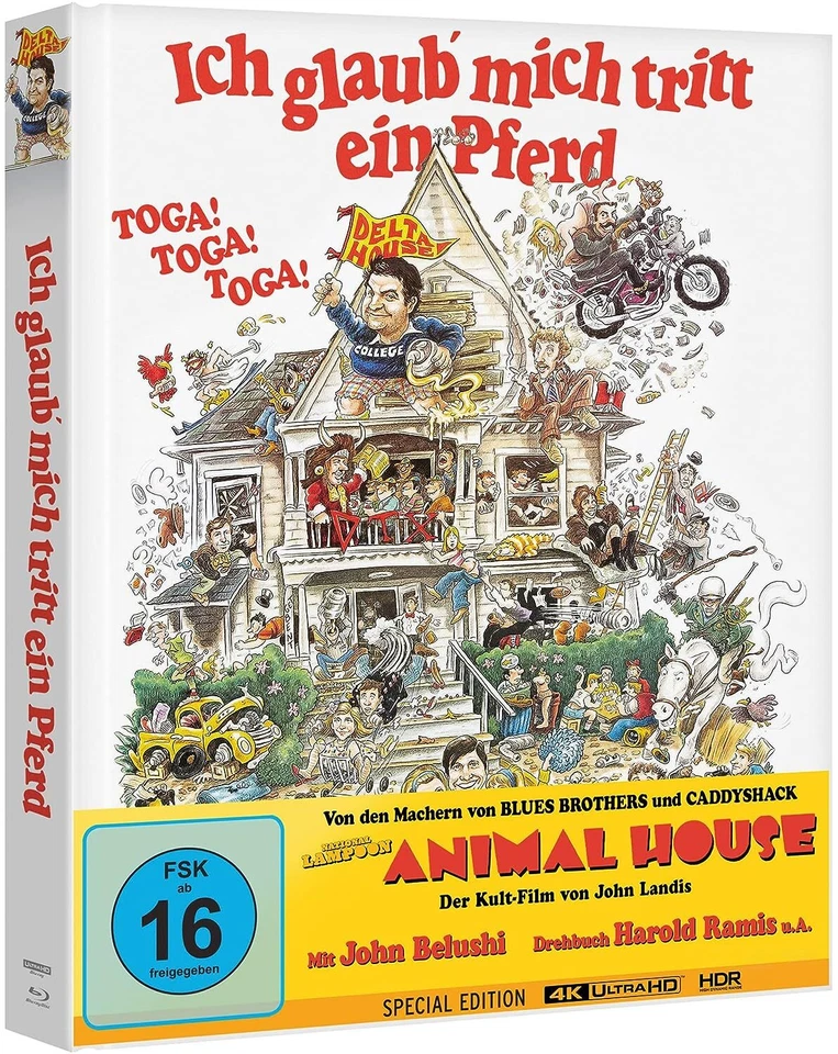 ANIMAL HOUSE *2 Disc Mediabook / John Belushi / Harold* NEW Region B Blu Ray - Image 1 of 1