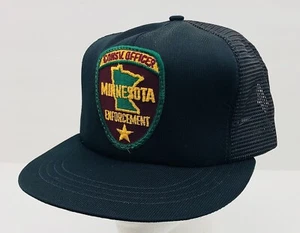 Vintage Minnesota Game Warden Conservation Officer Mesh Snapback Hat MADE IN USA - Picture 1 of 10