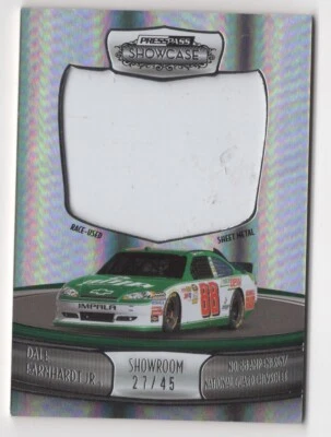 Dale Earnhardt Jr. 2011 Press Pass Showcase Showroom Jumbo Sheet Metal Card /45 - Image 1 of 2