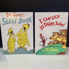Vintage I Can Lick 30 Tigers Today 1969, Sleep Book 1962, Book Club Dr.Seuss