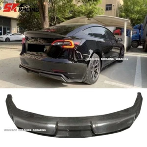 For 2017-2023 Tesla Model 3 Real Carbon Fiber Rear Diffuser Body kits - Imagen 1 de 18