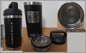 YETI Ford Maverick Collectors Edition Bottiglia Bicchiere 18oz Nero Ottime Condizioni - Foto 1 di 13