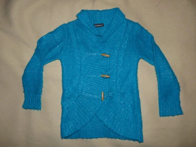 Gilet cardigan bleu en acrylique In Extenso pour fille 6 ans - BE - Photo 1/3