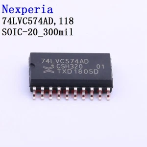 10PCSx 74LVC574AD SOIC-20_300mil Flip Flops - Picture 1 of 1