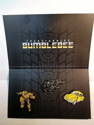 Transformers Bumblebee SPILLE Exclusive 3 Pin Set VW Robot Autobot Hailee CRATE  - Immagine 1 di 4