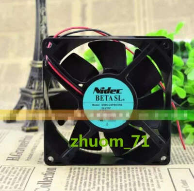 1PC NIDEC D09C-24PS5 01B 9232 DC 24V 0.36A 3-Pin inverter cooling fan - Image 1 of 3