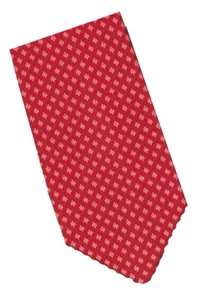 Red Check Necktie Club Room Silk Classic Length 57" x 3 3/4" wide - Picture 1 of 5