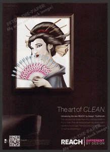 Reach Toothbrush Geisha 2010s Print Advertisement 2010 "The art of clean" - Picture 1 of 1