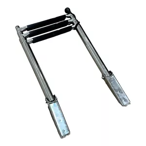 Amarine Made Boat Ladder, 3 Step Stainless Steel Telescoping Boat Ladder Swim - Picture 1 of 6