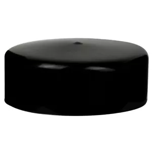 4,5 Zoll Schwarz Vinyl Gummi Flexible Runde Rohr Schlauch Rohr End Abdeckung Kappen - Bild 1 von 1