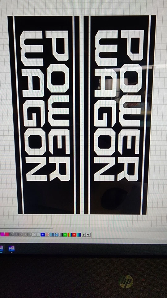 Rayas de cama de vinilo compatibles con Dodge Ram Power Wagon CAMIÓN ambos lados. Foto 1 de 1