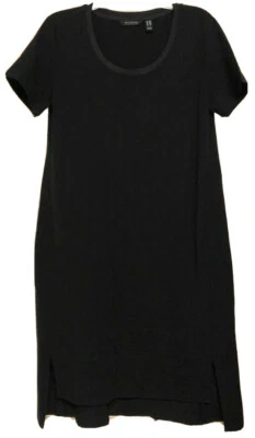 NUEVO Vestido midi negro petite medium H by Halston Essentials PM A353405 Foto 1 de 4