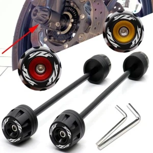 Front Rear Wheel Fork Slider Protector For YAMAHA YZ-F R1 YZF R1 YZFR1 2002-2022 - Picture 1 of 8