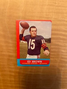 Topps Football 1963 #122 edición marrón (SP)!! RARO CIELO PÚRPURA!! ¡ENVÍO DE $1!! - Imagen 1 de 2