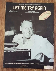 Let Me Try Again - Frank Sinatra Sheet Music Spanka Music Corporation Flanka  - Picture 1 of 2