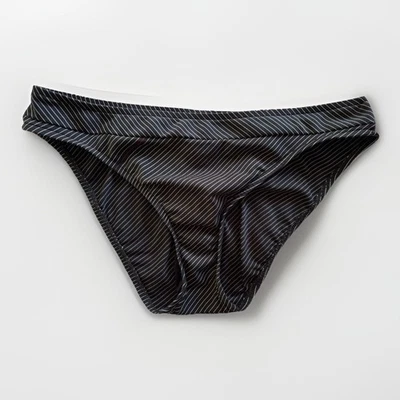 Traje de baño hipster a rayas blanco y negro Kenneth Cole parte inferior de bikini talla M usado en excelente estado Foto 1 de 4