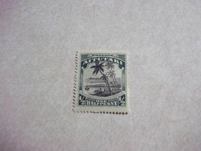 AITUTAKI COOK ISLANDS STAMP SG 24 Scott 28 OG Hinged James Cook Landing - Image 1 of 2