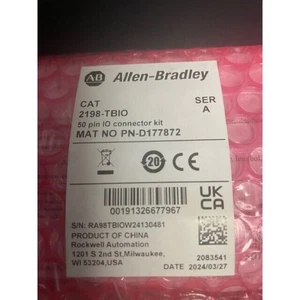 New Allen Bradley 2198-TBIO AB 50 PIN I/O CONNECTOR KIT 2198TBIO US Free Tax - Picture 1 of 5