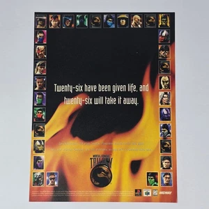 Mortal Kombat Trilogy PlayStation 1 PS1 N64 Given Life Print Ad/Poster Promo Art - Picture 1 of 2
