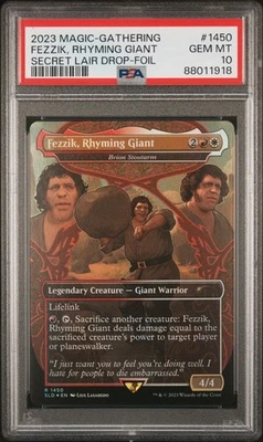MTG Magic the Gathering Secret Lair Foil Fezzik Rhyming Giant PSA 10 Andre Giant - Image 1 of 2