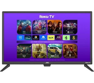 JVC LT-24CR230 Roku TV 24" Smart HD Ready HDR LED TV YouTube Netflix WIFI HDMI - Picture 1 of 7