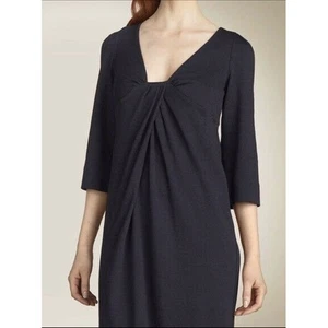 Diane Von Furstenberg Elena 100% Wool Dark Gray Dress Size 2 - Picture 1 of 8