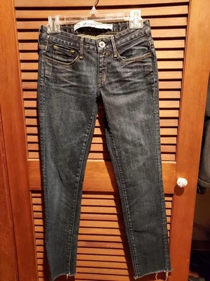 Jeans ajustados Earnest cosidos AMI AM I talla 24 lavado azul medio Foto 1 de 4