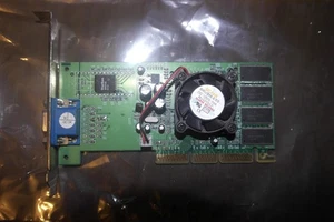 Video graphics card nVidia Riva TNT2 Pro 32MB VGA AGP Universal - Picture 1 of 5