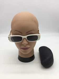 Occhiali da sole Balenciaga trendy moda bianchi 51-18-130 lenti grigie - Foto 1 di 9