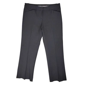 Express Design Studio Editor Pants Size 2 Black and Blue Pinstripe Career Style - Picture 1 of 11