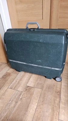 Samsonite Oyster Hard Shell Suitcase Teal - Vintage  - Image 1 of 4