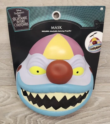 Disney The Nightmare Before Christmas Clown Propeller Mask Spirit Halloween New - Image 1 of 4