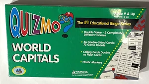 QUIZMO WORLD CAPITALS Game #1 Educational Bingo Series BRAND NEW SEALED - Picture 1 of 3