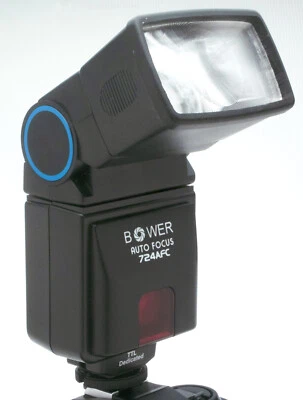 BOWER AUTO FOCUS 724AFC DIGITAL PHOTO FLASH TTL DECICATED AS IS FOR PARTS MINT - Image 1 of 2